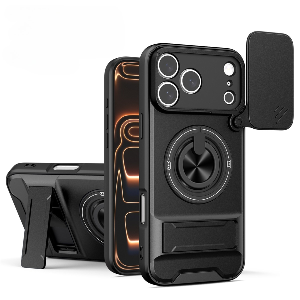 Ring Stand Case - Capa de telefone magnética para iphone