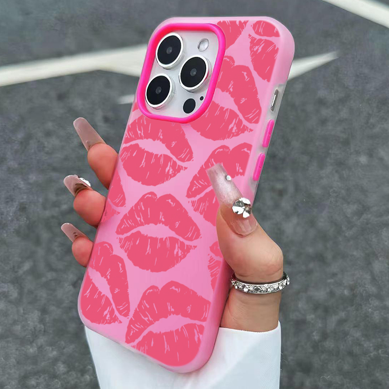 Phone Cases For Girls - Sexy menina lábios rosa padrão design