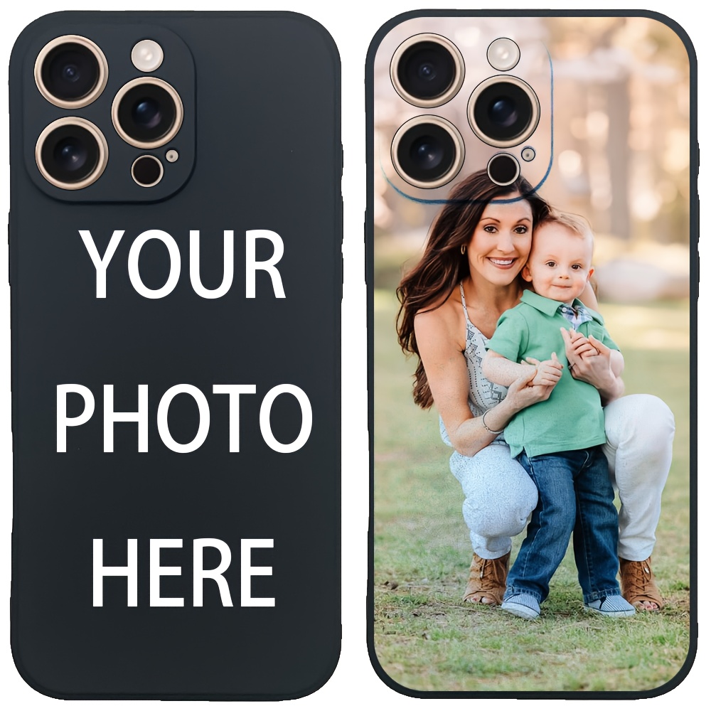 Phone Cases Custom - Capa Personalizada Preta para iPhone SE