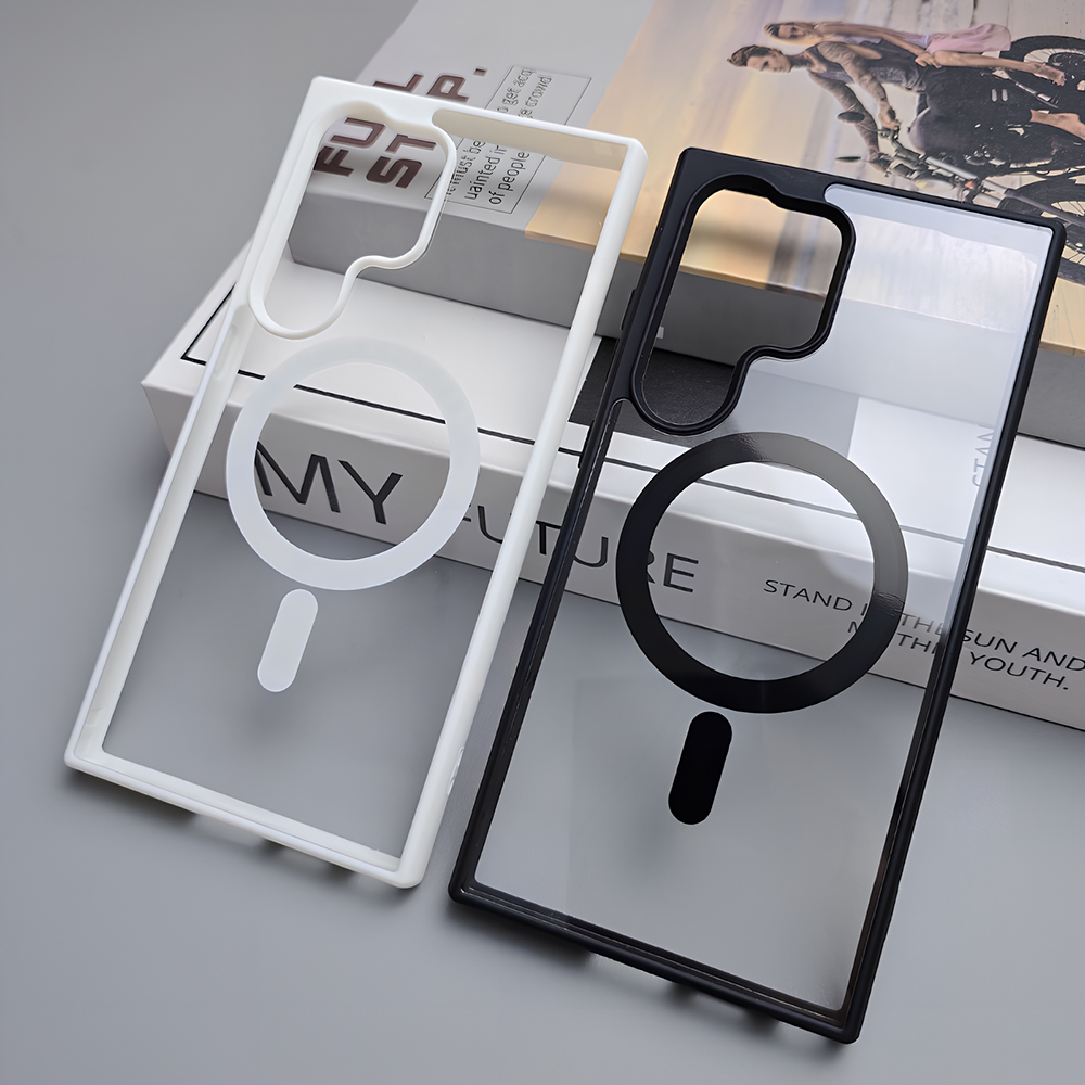Ring Stand Case - Capa Magnética Transparente de Acrílico para