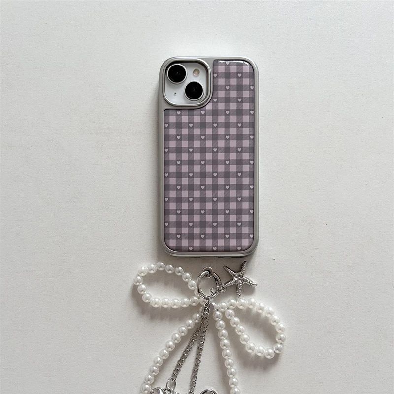 Phone Cases For Girls - Rosa roxo em forma de coração