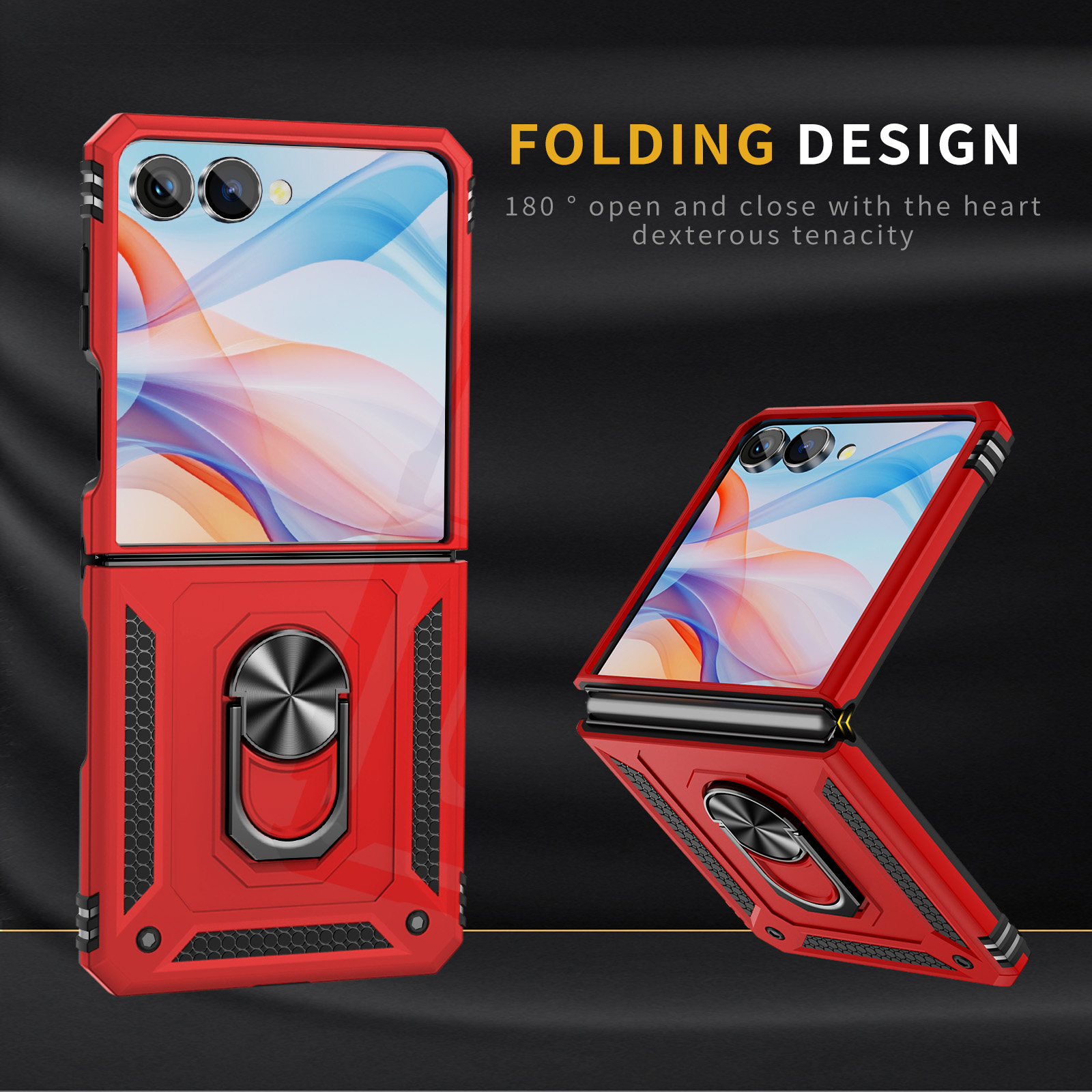 Ring Stand Case - Capa de telefone à prova de