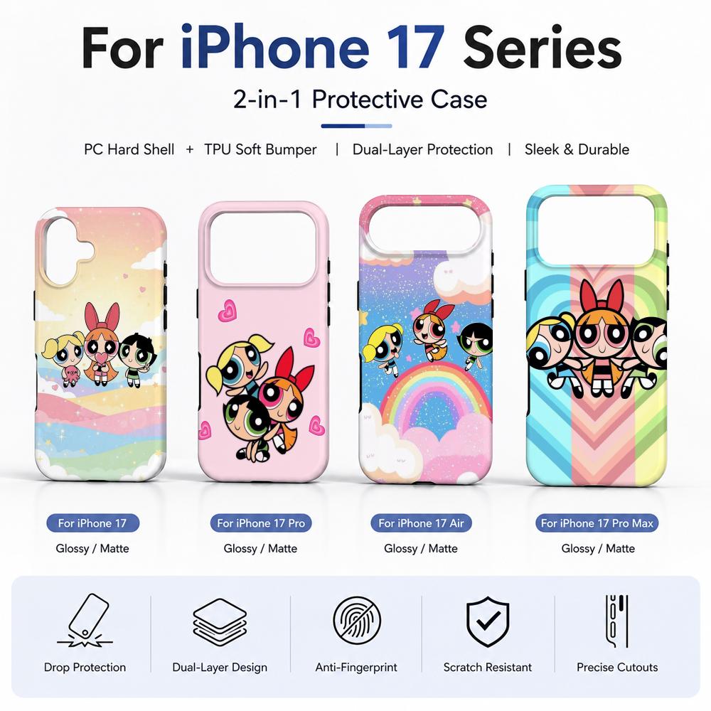 Phone Cases For Girls - Capa de Celular Anime P-Powerpuff Girls