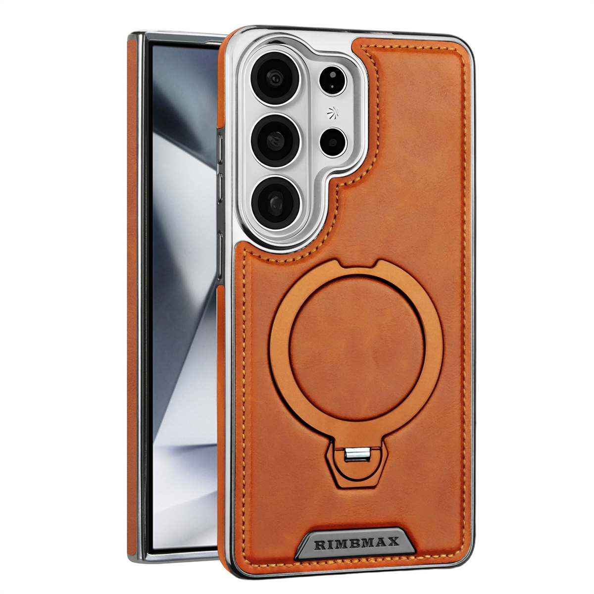 Capa de Telefone em Couro PU p - Ring Stand Case avaliação e preço