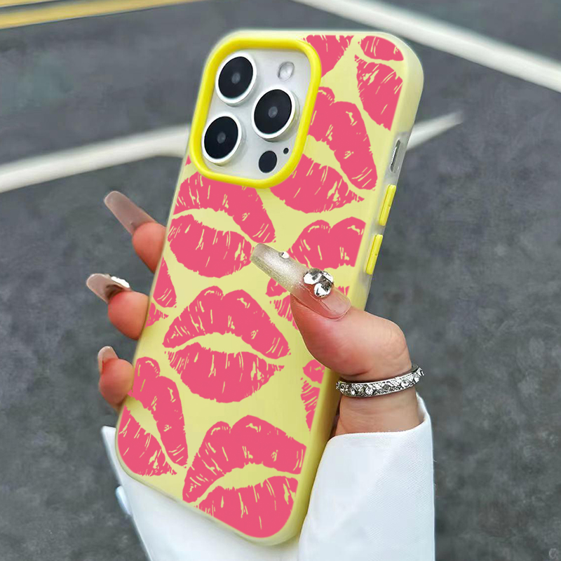Sexy menina lábios rosa padrão - Phone Cases For Girls avaliação e preço