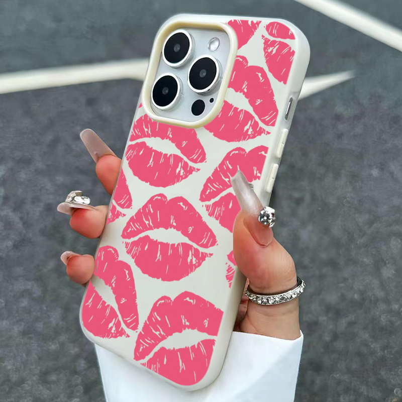 Sexy menina lábios rosa padrão - Phone Cases For Girls avaliação e preço