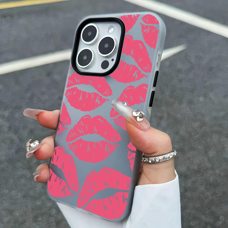 Sexy menina lábios rosa padrão - Phone Cases For Girls avaliação e preço