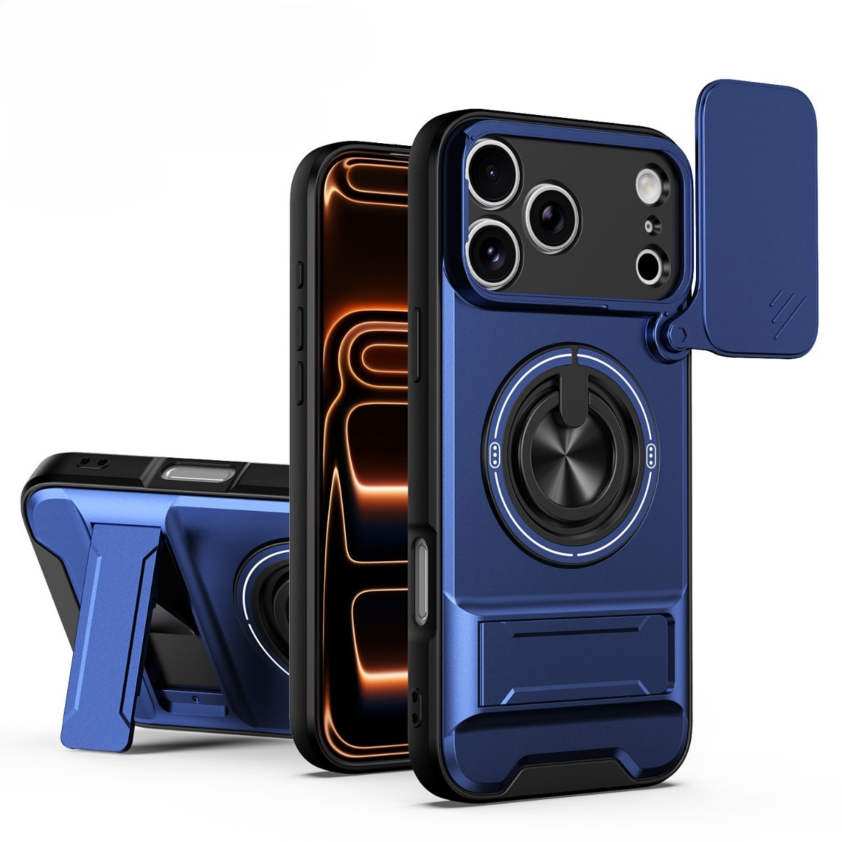 Capa de Telefone de Luxo com S - Ring Stand Case avaliação e preço