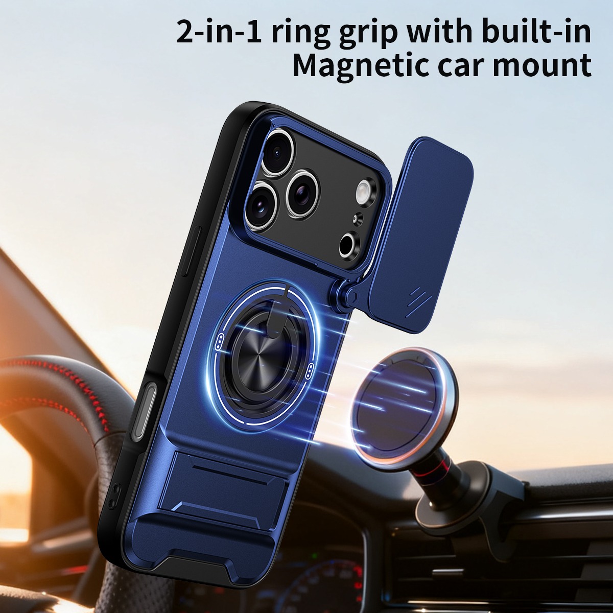 Capa de Telefone de Luxo com S - Ring Stand Case avaliação e preço