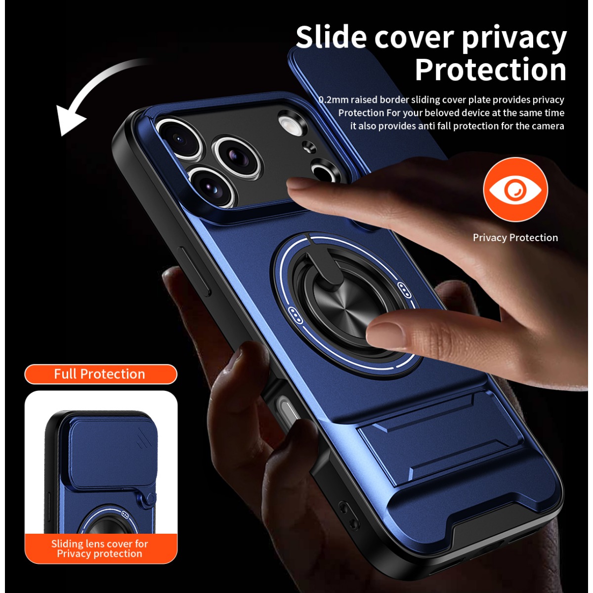 Capa de Telefone de Luxo com S - Ring Stand Case avaliação e preço